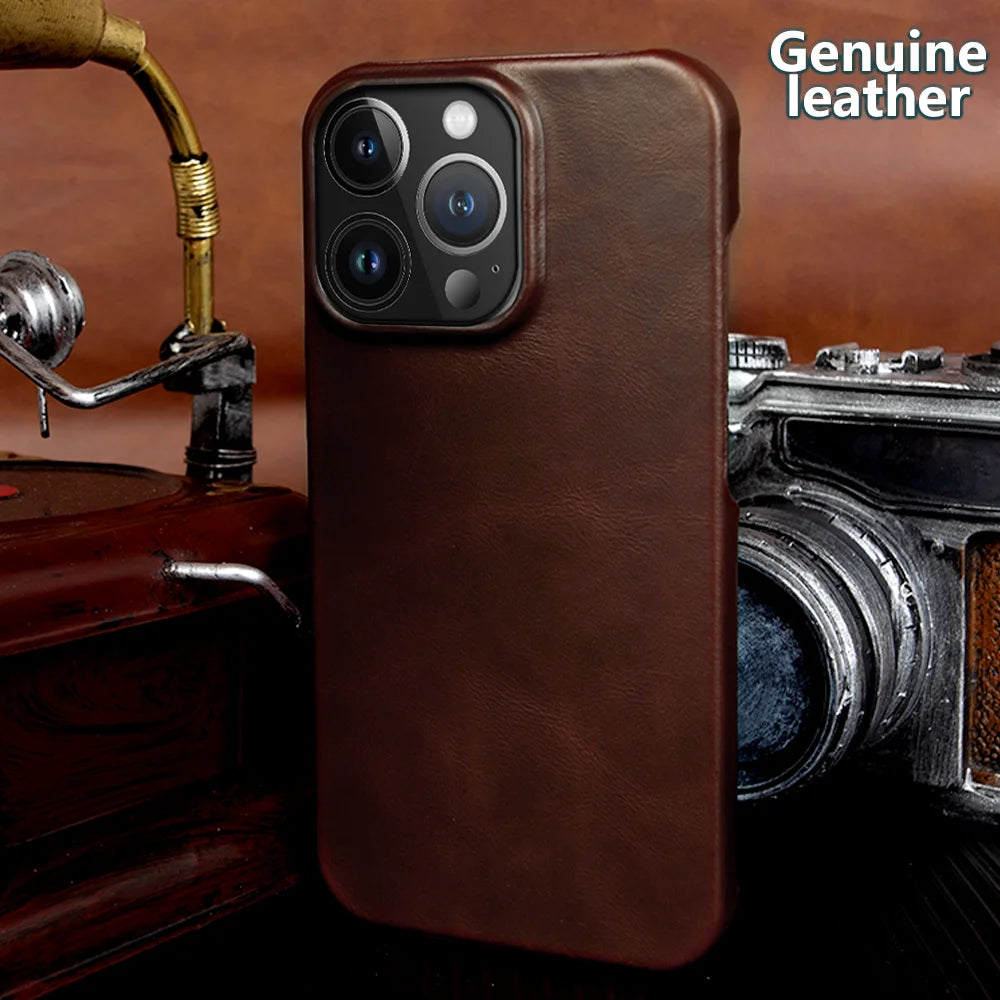 Premium Genuine Leather iPhone Case - Vélanoworld