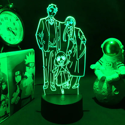 Spy X Family Anime 3D LED Night Light