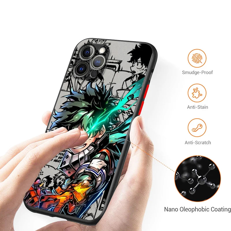 My Hero Academia Cool Frosted Translucent Phone Case
