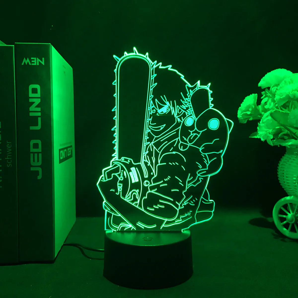 Chainsaw Man Anime 3D LED Night Light