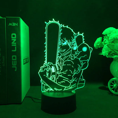 Chainsaw Man Anime 3D LED Night Light