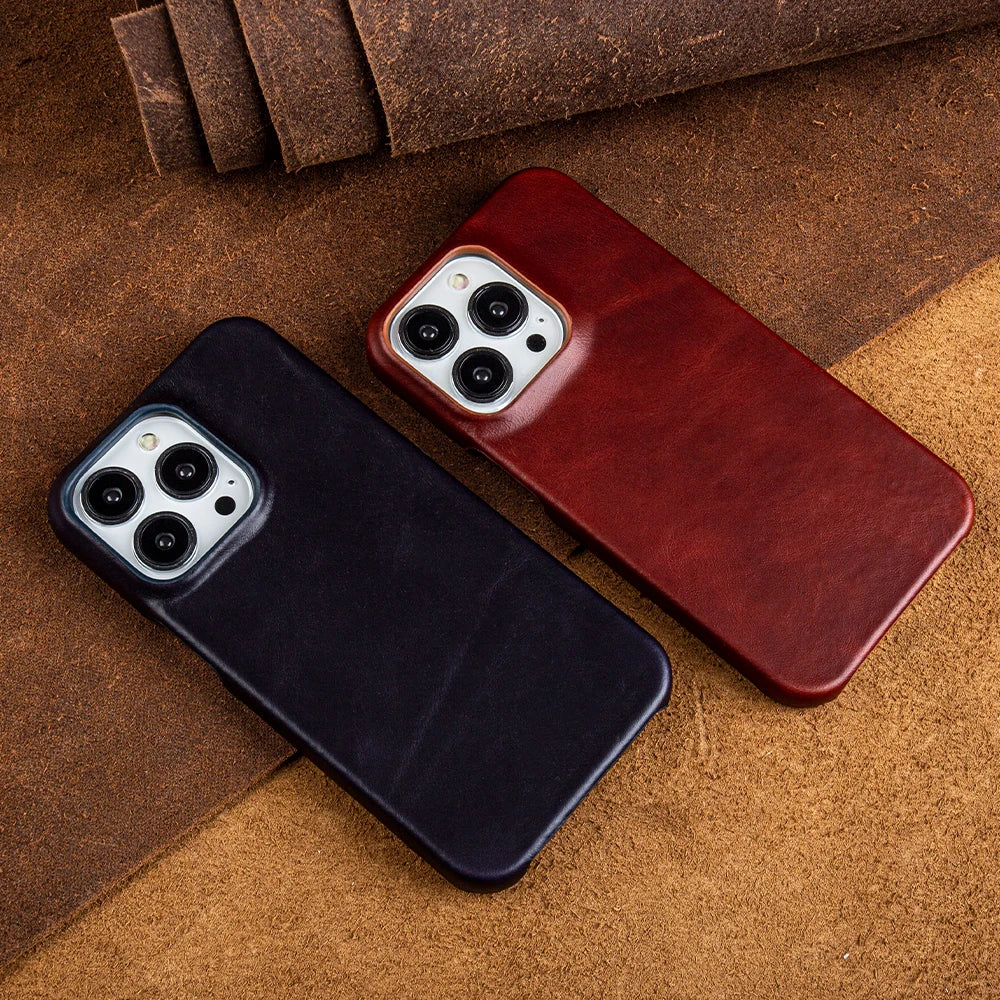 Premium Genuine Leather iPhone Case - Vélanoworld