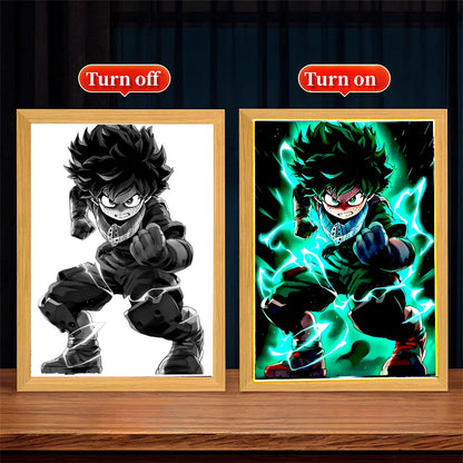My Hero Academia Anime LED Light Painting Photo Frame