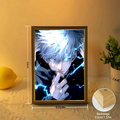 Jujutsu Kaisen Anime Light Painting LED Photo Frame Night Light