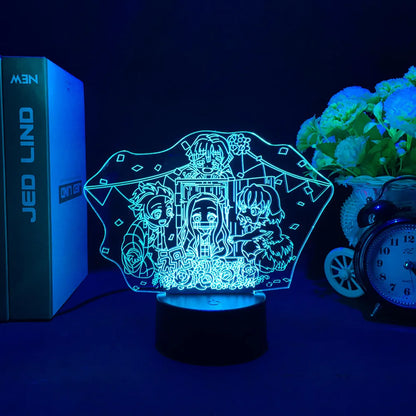 Demon Slayer Anime 3D LED Night Lamp