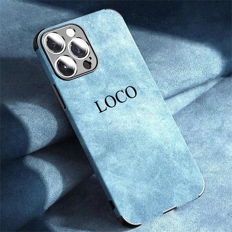 Personalised Lamskin Matte Leather Case for iPhone - Vélanoworld