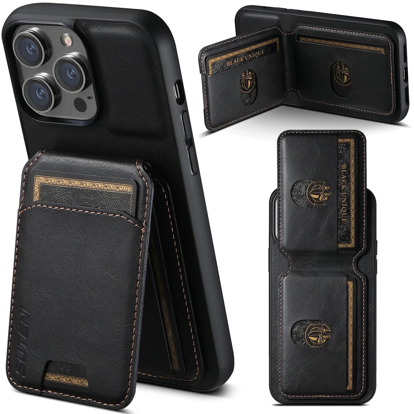 Card Holder Leather Wallet & Phone Case - Vélanoworld