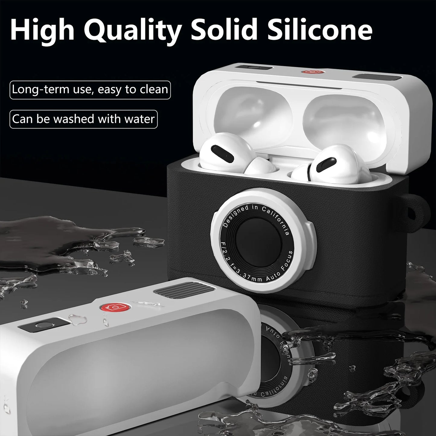 Retro Camera Silicone Case for Apple AirPods