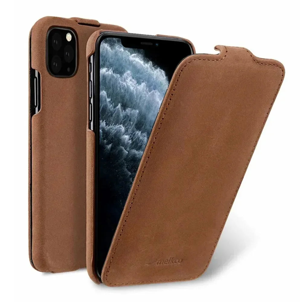 Genuine Leather Flip Case