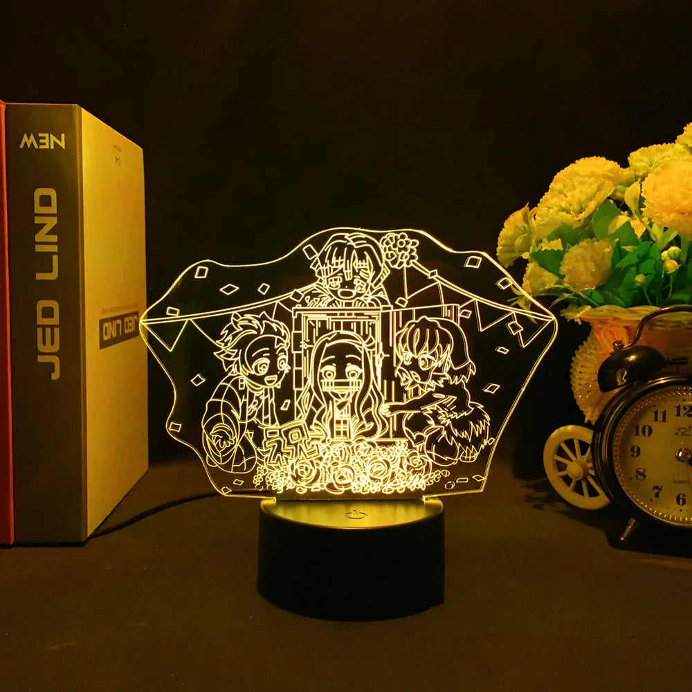 Demon Slayer 3D LED Anime Lamp