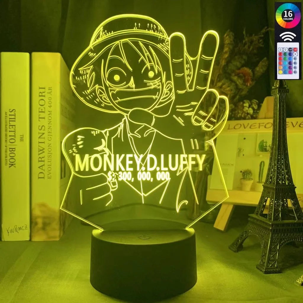 One Piece Anime 3D LED Night Light