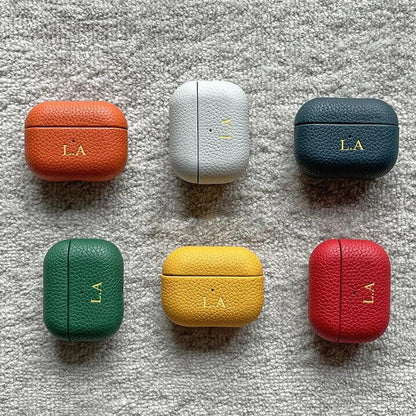 Luxury Lychee Skin Pattern Earphone Case For Airpods - Vélanoworld