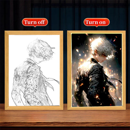 Tokyo Ghoul Anime Light Painting Photo Frame Night Light