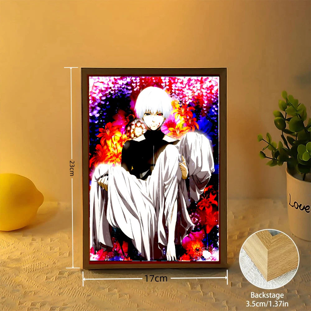 Tokyo Ghoul Anime Light Painting Photo Frame Night Light