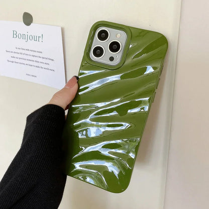 Luxury 3D Wavy Silicone Phone Case