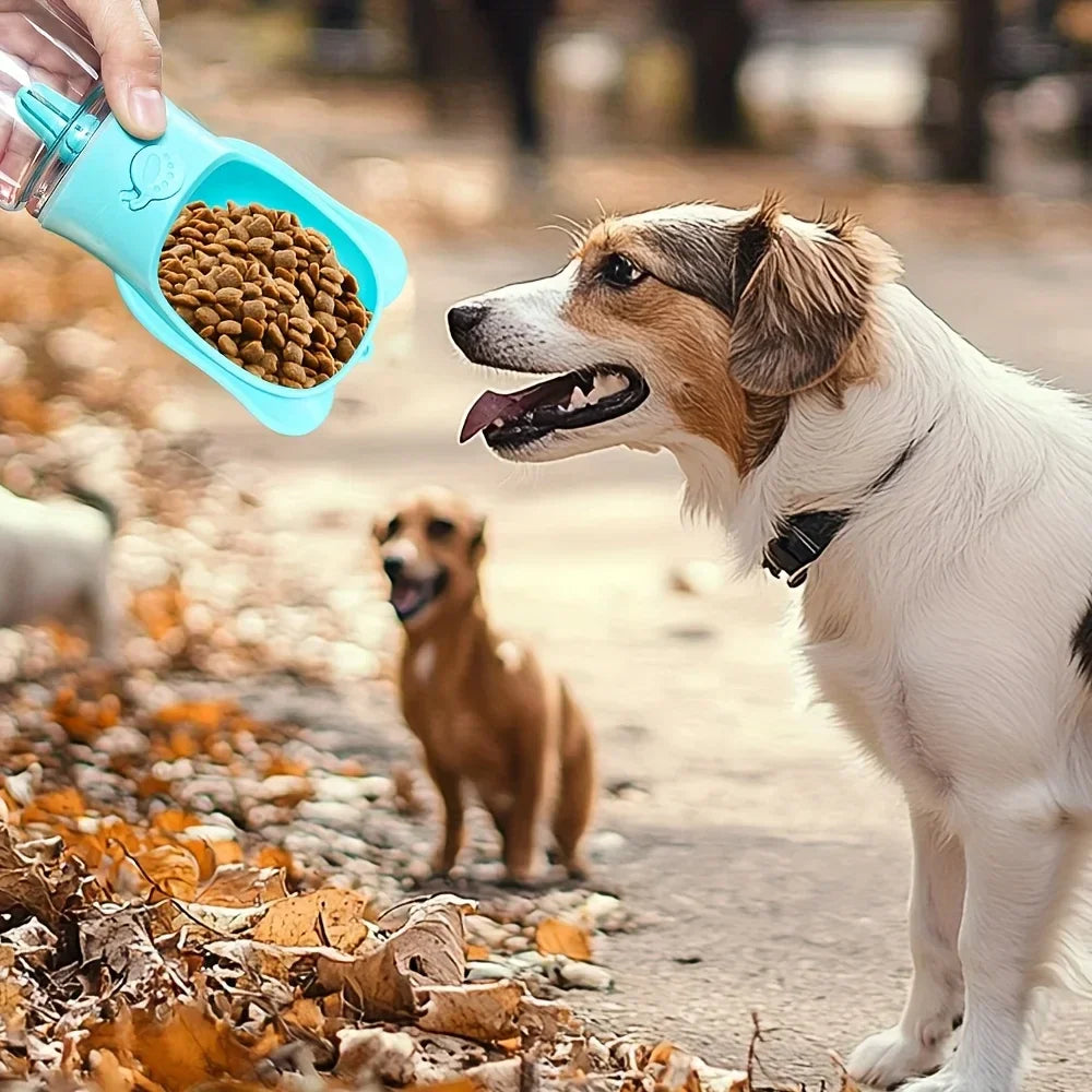 Portable Dog Water Bottle & Food Container