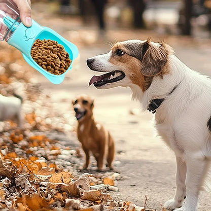 Portable Dog Water Bottle & Food Container