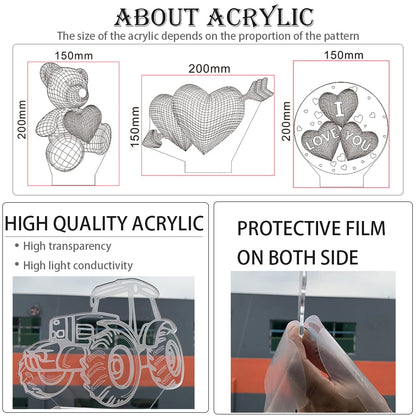 My Hero Academia Anime 3D LED Night Light