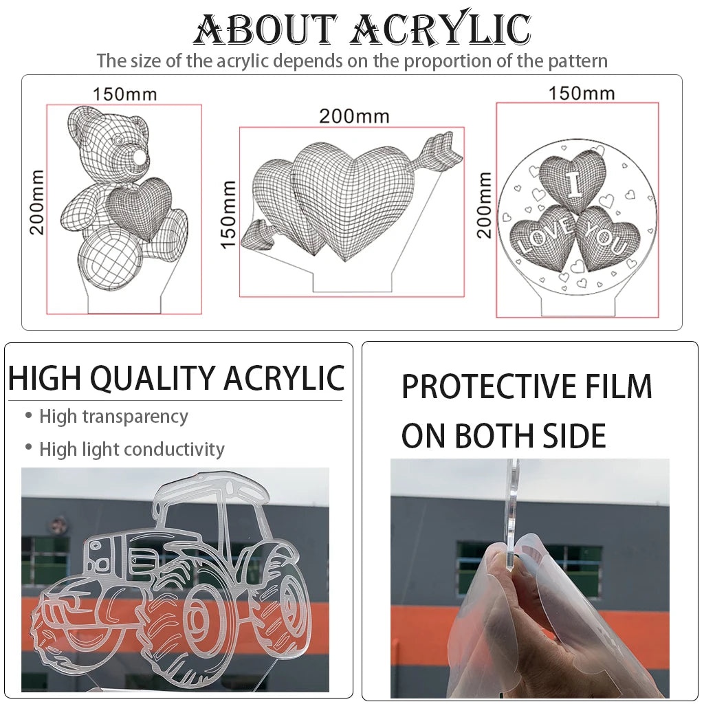 Demon Slayer Anime 3D LED Night Light