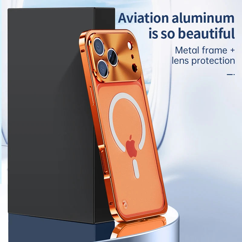 Metal Frame Magnetic Phone Case