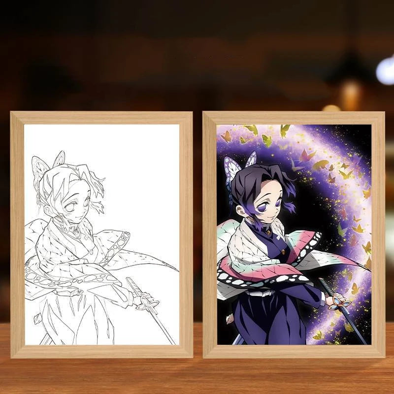 Demon Slayer Anime LED Light Painting