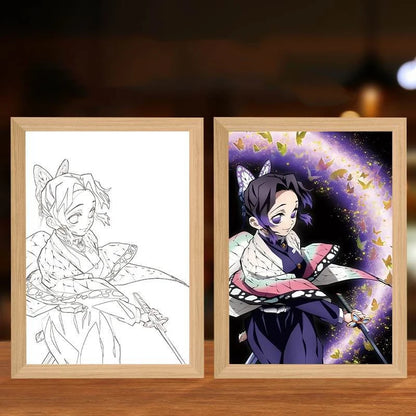 Demon Slayer Anime LED Light Painting