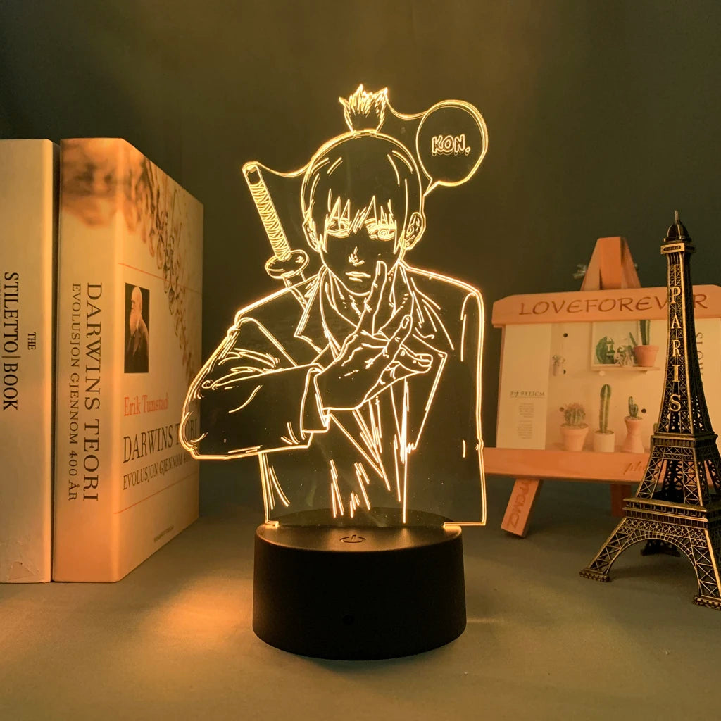 Chainsaw Man Anime 3D LED Night Light