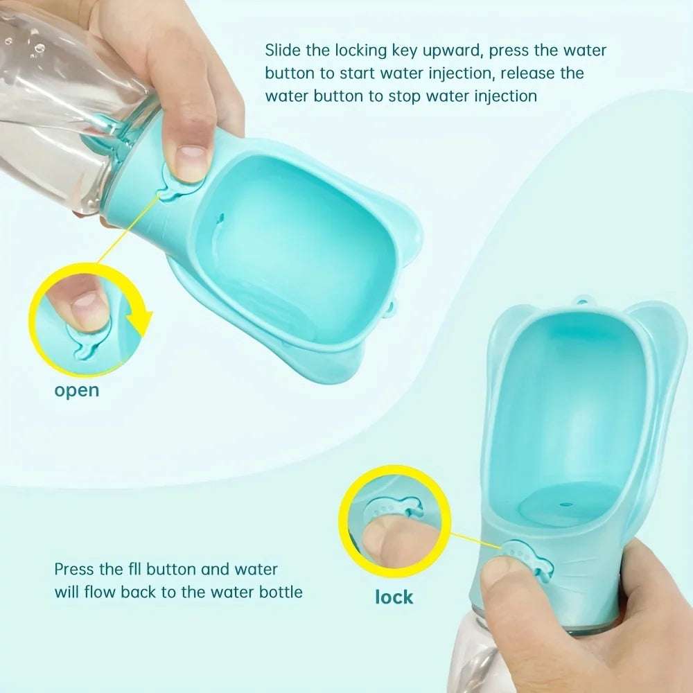 Portable Dog Water Bottle & Food Container