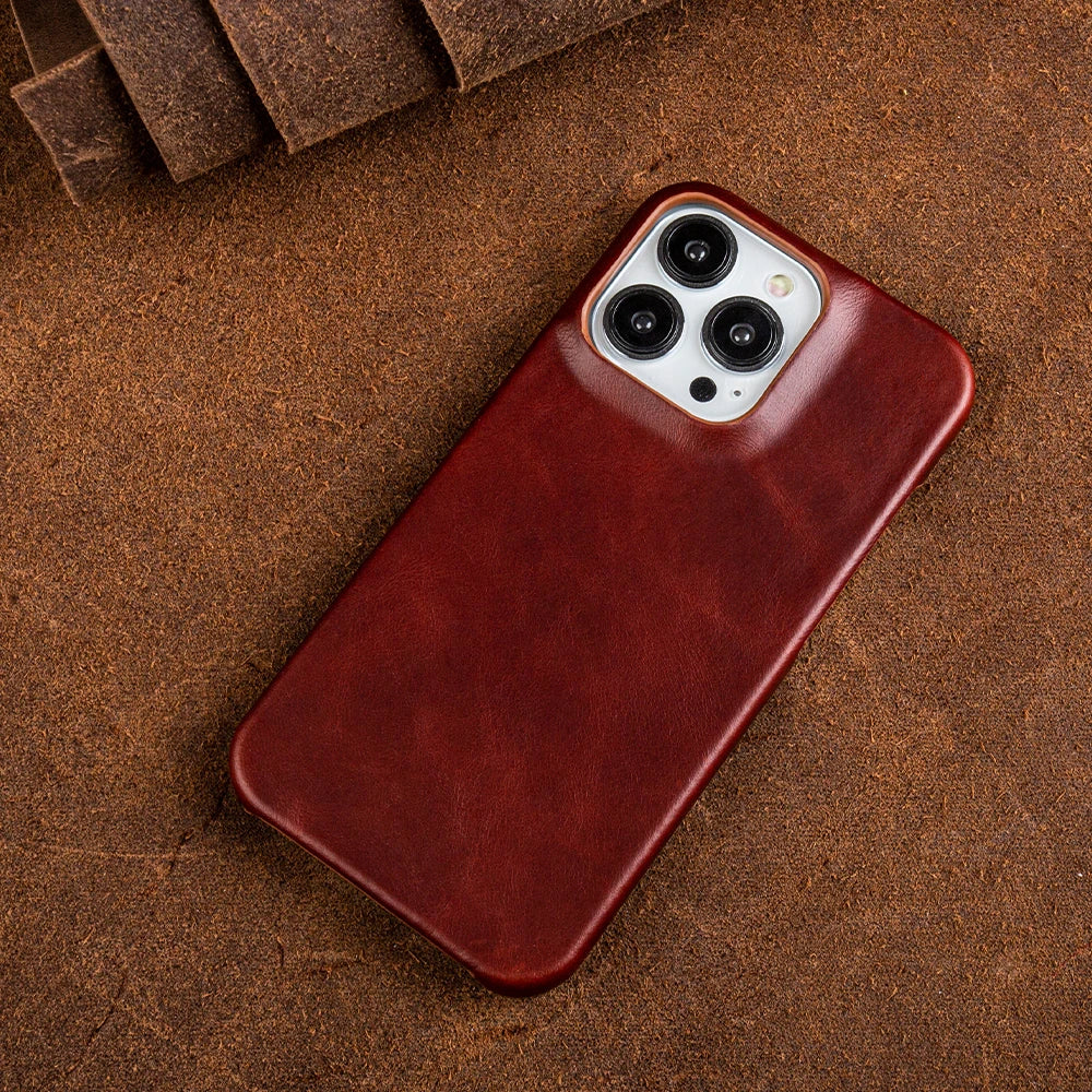 Premium Genuine Leather iPhone Case - Vélanoworld