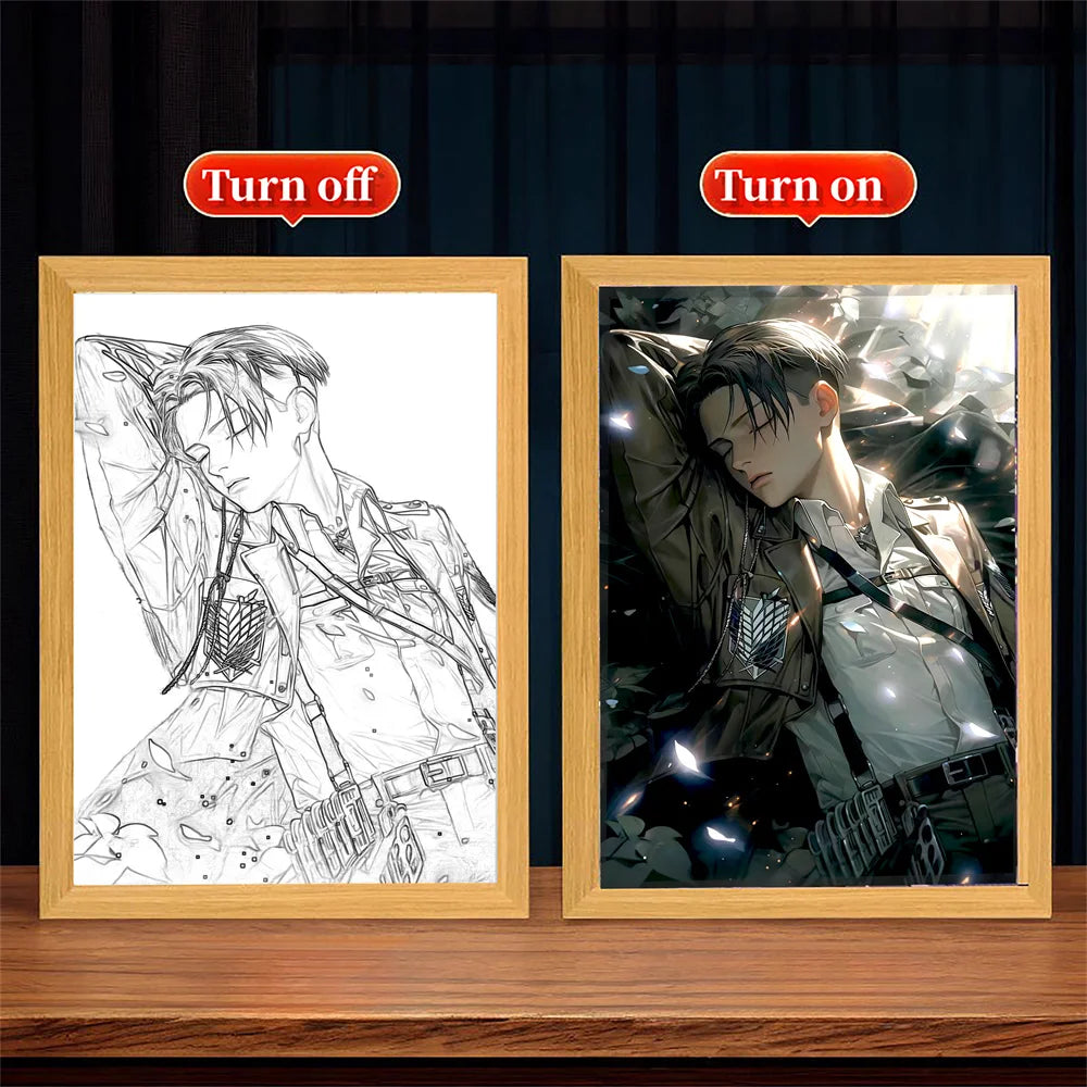 Attack on Titan Anime LED Light Painting