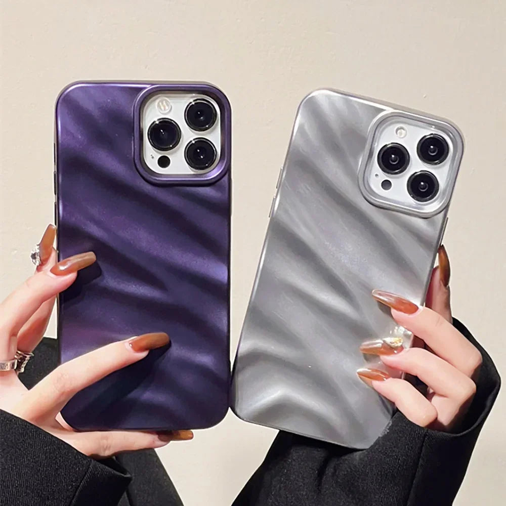 Luxury 3D Wavy Silicone Phone Case