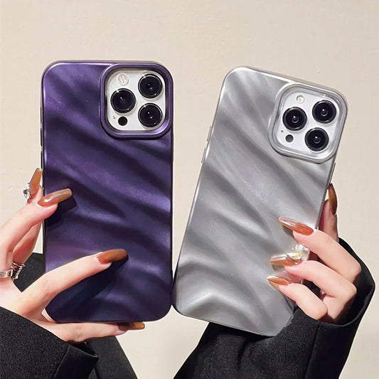 Luxury 3D Wavy Silicone Phone Case