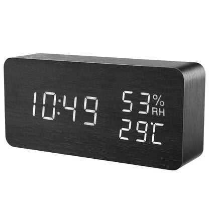 LED Digital Alarm Clock with Temperature Display