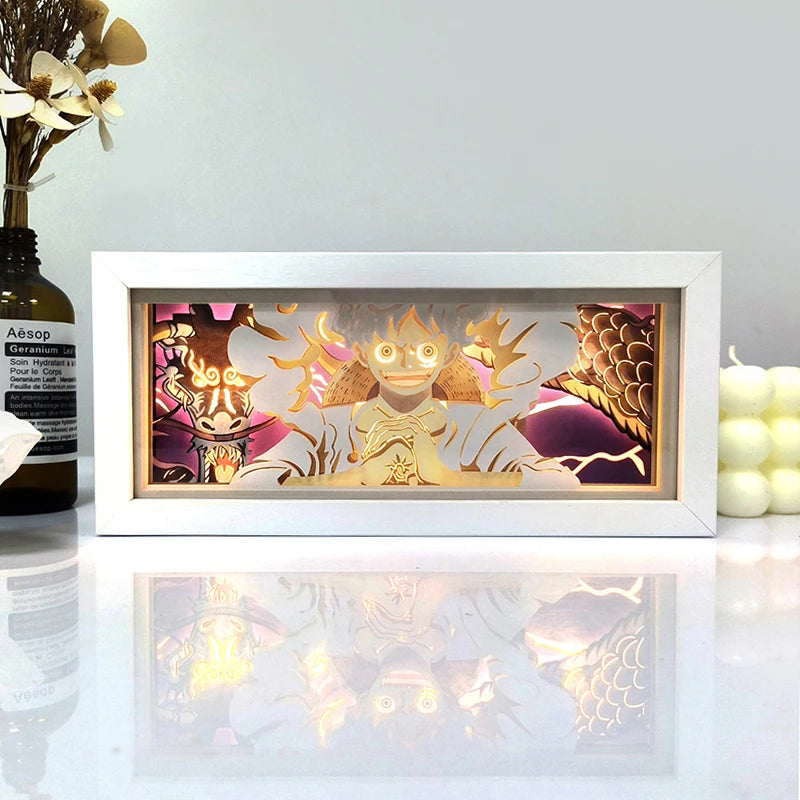 Anime Paper Cut Light Box Night Light