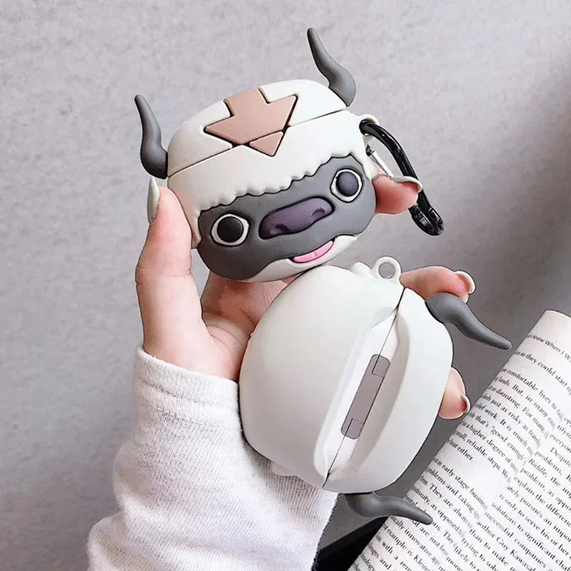 Avatar Appa Cartoon Silicone AirPods Case