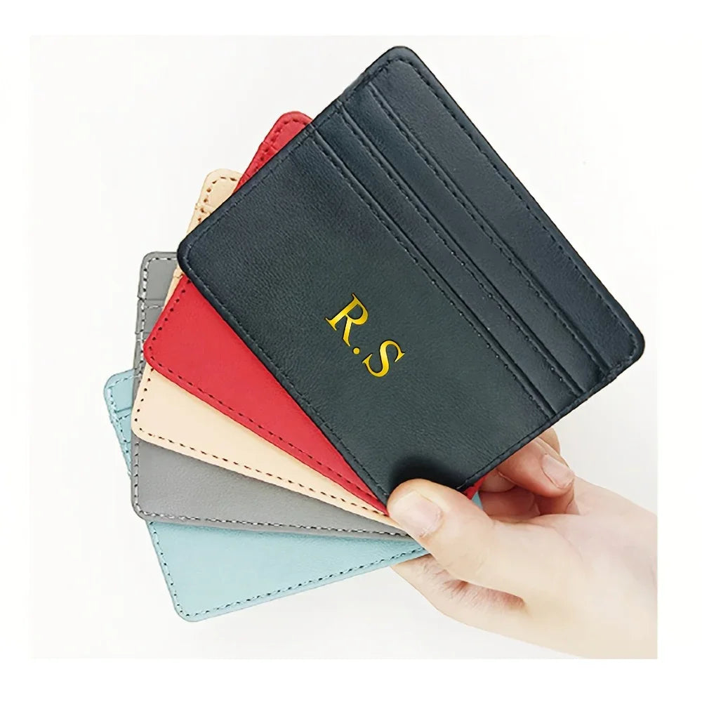 Custom Initial Faux Leather Wallet - Vélanoworld