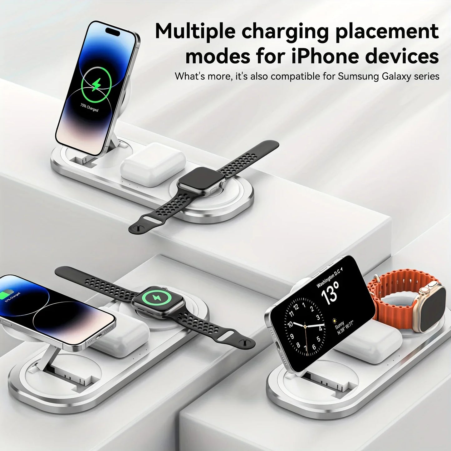 3-in-1 Magnetic Charging Station - Vélanoworld