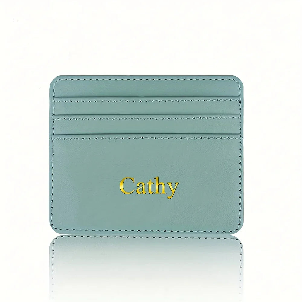 Custom Initial Faux Leather Wallet - Vélanoworld