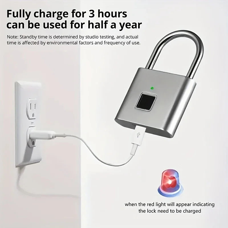 Biometric Smart Padlock - 2 Pack