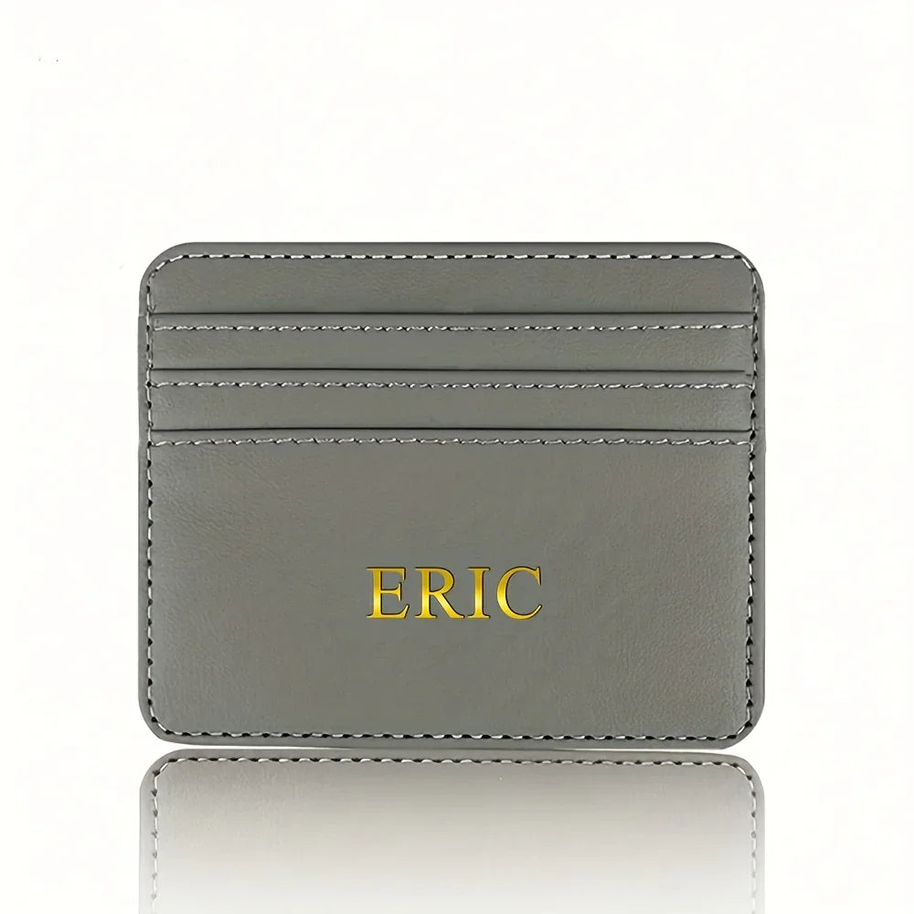 Custom Initial Faux Leather Wallet - Vélanoworld